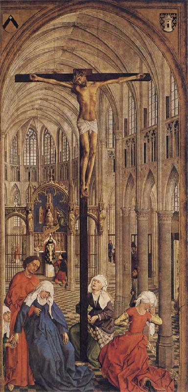 Roger Van Der Weyden Crucifixion in a Church